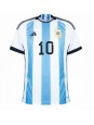 Argentina Lionel Messi #10 Replika Hemmakläder VM 2022 Kortärmad
